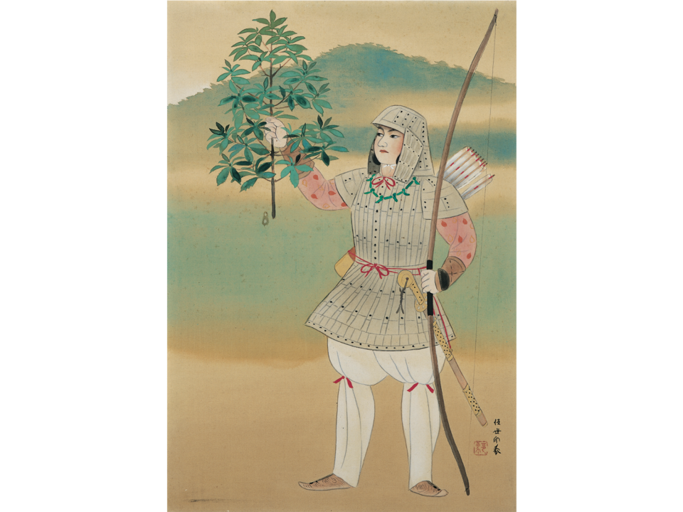 橿原の図(若き武人)堂本印象 作